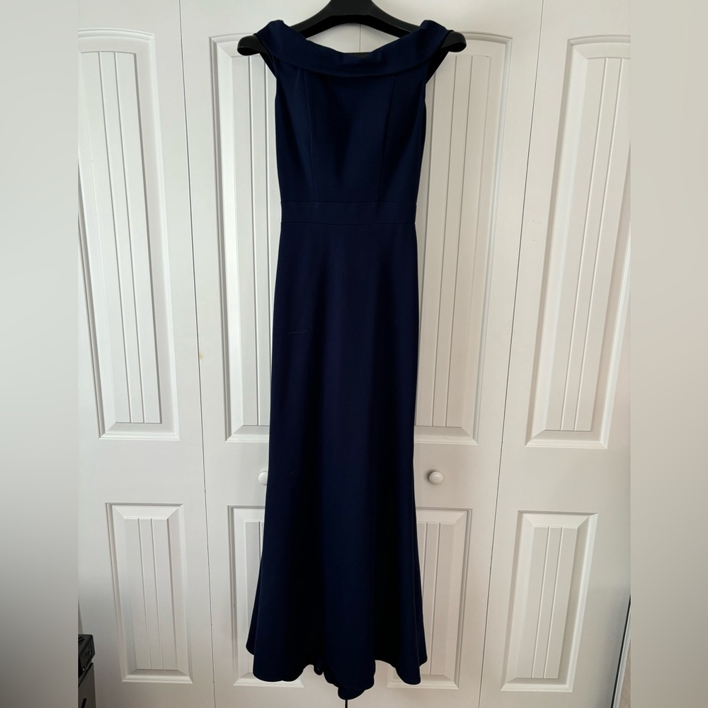 NWOT Sherri Hill Off Shoulder Scuba Mermaid Dress